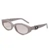 Colección de Gafas de Sol de Metal, Nuevo Estilo de Alta Gama para Mujer, Moda Personalizada Fotografía Callejera, Gafas de Sol Lisas Ojo de Gato Anti-UV para Hombre