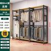 Estante de guardarropa Ensamblaje Estante de almacenamiento doméstico Abierto Simple Estructura de acero Perchero para ropa nueva de pie para dormitorio