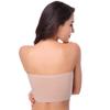 Venta al por mayor transfronteriza, gran oferta, top de tubo de doble capa de talla grande con almohadilla para el pecho, ropa interior sin costuras, vestido inalámbrico con pecho envuelto