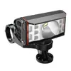 Luz de Bicicleta Tipo Elevado de Gran Capacidad Carga Tipo-C Reflector Grande Faro de Aleación de Aluminio de Alto Lúmen Luz de Advertencia Rojo Naranja