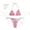 Nuevo Bikini de Dos Piezas Dividido Transfronterizo Europeo y Americano Sexy y Moderno Traje de Baño para Vacaciones en la Playa Transfronterizo