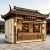 Chuangyixinghua Food Truck Móvel Retrô Personalização Feira Noturna Estilo Chinês Casa Móvel Ponto Turístico Carrinho de Barraca Fabricante Envio Direto