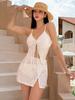 Traje de Baño Nuevo 2025 para Mujer Tirantes Lazo Bikini Pecho Pequeño Push-Up Hermoso Traje de Baño Dividido Multicolor Aguas Termales