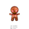 Nuevos Globos de Papel de Aluminio de Navidad Mini Dibujos Animados Decoraciones para Fiestas Navideñas Muñeco de Nieve Copo de Nieve Reno Venta al por mayor Transfronteriza