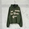 Sudadera fina holgada con estampado de espuma CPFM KANYE rebirth marca de moda americana KANYE sudadera con capucha forrada de forro polar para hombre