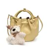 Bolso de Cubo Plegable Súper Caliente Portátil para Mujer Primavera 2025 Gama Alta Estilo Occidental Versátil Bolso de Hombro para Viajar Bolso Cruzado de Moda