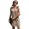 Amazon Estación Independiente Comercio Exterior Transfronterizo Nuevo Vestido de Verano Leopardo Casual Recto Suelto para Mujer Europeo y Americano