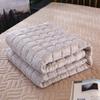Colchón de invierno para dormitorio de estudiantes, tatami grueso, plegable, con parte superior e inferior curvada, individual, doble, suave y fino.