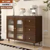 Aparador Francês Simples Armário de Armazenamento Trançado Armário de Armazenamento de Cozinha Gabinete de Chá para Sala de Estar Aparador Gabinete para Alugar