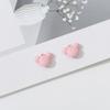 Aerosol piel flor pequeña mariposa cabeza de oso colgante aleación diy tridimensional color color Macaron accesorios de joyería