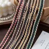 Venda direta da fábrica: Fita de gorgurão não elástica de três cores de 1,3 cm, estilo Chanel pequeno, acabamento para roupas e bagagens DIY, fita de algodão em cor contrastante