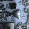 Accesorios de Ropa con Logo de Letra Mm Aleación de Zinc Estilo Dulce Decoración Cosida a Mano