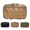 Bolsa accesorio táctica multifuncional, bolsa de almacenamiento exterior de nylon 1000D, riñonera portátil de camuflaje, equipo deportivo de viaje