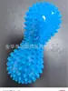 Pelota de masaje de cacahuete con púas de PVC, pelota de fascia para entrenamiento de rehabilitación, para alivio del dolor de pies, hombros y cuello, pelota de erizo para yoga