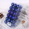 Bolas de Plástico Galvanizado 4cm Adornos de Bola Navideña Suministros Navideños Bolas Decorativas Coloridas Caja de Set para Árbol de Navidad Venta al por Mayor