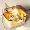 Caixa de Areia para Gatos Extra Grande Totalmente Fechada com Tampa, Vaso Sanitário para Gatos com Esterilização UV, Suprimentos para Animais de Estimação da Fábrica de Origem