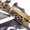 Cinturón de Leopardo para Mujer de Subcultura, Versátil, Estilo Chica Caliente, Cinturón de Piel Suave para Mujer, Cinturón Decorativo Retro de Alta Calidad, Distintivo para Mujer