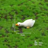 Musgo Micro-Paisaje Creativo Lindo Pato Blanco Patito Amarillo Figura Decoración Miniatura Mini Adorno de Escritorio