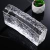 Ladrillo de Vidrio Super Blanco Ladrillo de Cristal Transparente Cuadrado Pared Divisoria Baño Internet Rojo Arte Sólido Hueco Patrón de Hielo