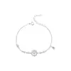 Presente de Dia dos Namorados Pulseira Flor Rosa Batimento Cardíaco para Mulheres Prata Esterlina 999 Luxo Leve Alta Qualidade Nicho Moda Pulseira Mais Vendida