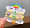 Pulsera Acrílica para Niños de Venta Caliente Transfronteriza con Cuentas a Mano Colorida de Dibujos Animados Fruta Niñita Versátil Juego de Joyería