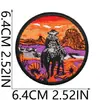 52 Peças Misturadas Tema Denim Ocidental Bordado Tecido Adesivos Patch Patch para Patch de Patch para Crânio de Patch para Roupas Cacto Decorativo
