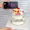Decoración para Pastel del Día de San Valentín Chino 2025 Adornos de Cachorro de Hilo de Goma Suave Velas de Corazón Amoroso Enchufe de Confesión