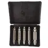 Extractor de tornillos de doble cabeza S2, herramienta de extracción de tornillos deslizantes, juego de 4 piezas, cabezal de tornillo, cable roto, juego de taladro eléctrico
