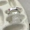 Anillo nuevo para mujer con diseño de cachorro y gatito, nicho INS, pata de gato con circonita en forma de corazón, dulce y versátil, adecuado para mejores amigas