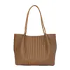 Bolso tote tejido transfronterizo para mujer, nuevo bolso de mano vintage de gran capacidad 2026, bolso de hombro casual para el día a día