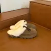 Botas de neve femininas Sangpo 2026, amarelo pintinho, pantufas quentes, novo estilo slip-on versátil, solado plano, bico redondo, pantufas de algodão para outono e inverno