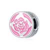 Pulsera de Regalo para el Día de San Valentín Cuentas Espaciadoras Cuentas de Flor Rosa Rosa Accesorios para Collar DIY Accesorios para Mujer Materiales Accesorios