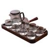 Juego de Té Kung Fu de Vidrio de Borosilicato Alto Caja de Regalo al por Mayor Taza de Té Simple Estilo Chino de Viaje Juego de Té Chino