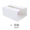 Caja de Pañuelos de Pared Portapañuelos de Baño de Pared de Plástico sin Taladro Almacenamiento de Caja de Pañuelos para Cocina Sala de Estar