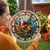 PT-TYU318 Colgante de Rompecabezas Acrílico de Papá Noel Transfronterizo para Atmósfera Festiva Decoración de Ventana