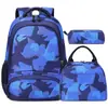 Conjunto de Mochila Escolar de Comércio Exterior Transfronteiriço Mochila Casual Infantil Meninos Meninas Meninos Meninas Alunos do Ensino Fundamental e Médio Mochilas Escolares