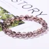 Pulsera de Cristal Blanco Natural a Sai para Mujer Jingde Jewelry, Pulsera de Perlas de Círculo Único de Alta Gama, Venta al por Mayor de Fábrica