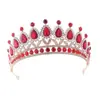 Coroa de strass para noiva transfronteiriça Europa e Estados Unidos acessórios de cabelo para comércio exterior casamento luxo corte barroco joia coroa grande