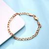 Pulsera sencilla estilo coreano directa de fábrica pulsera chapada en oro pulsera simple exquisita para niñas novias cadena desnuda simple venta al por mayor