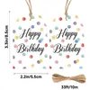Colgante de Etiqueta de Conejo Lindo con Cuerda, Decoraciones para Fiestas y Festividades, Papel de Tarjeta Colorido de Pascua, Escribible