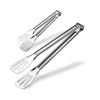 Pinza para alimentos de acero inoxidable, pinza para hornear pan, pinza para barbacoa, pinza para buffet de restaurante, pinza para barbacoa, pinza para alimentos de silicona multiusos