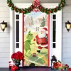 Popular Transfronteiriço Monstro Peludo Verde Grinch Pendurado Capa de Porta Pano de Fundo Decoração de Porta de Casa Pano Pendurado para Atmosfera Festiva Pendurado
