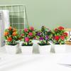 Suministro Directo de Fábrica de Plantas Artificiales en Maceta, Rosas, Perfumes, Lirios, Flores Falsas, Plantas Verdes, Adornos Florales Simulados con Decoración de Maceta