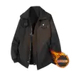 Nueva Colección Otoño/Invierno 2026: Chaqueta de Trabajo de Color Sólido para Hombre, Tendencia y Versátil, Estilo Americano, Cuello Reversible, Corte Holgado, Ropa de Abrigo