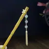 Horquilla Antigua de Imitación de Sándalo de Alta Calidad Broche Elegante para el Cabello Borla de Madera Accesorios para el Cabello Paso a Paso Hanfu Cheongsam