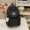 Mochila Personalizada Estilo Girly para Niñas, Mochila de Dibujos Animados de Niña con Estrellitas, Set de Dos Piezas de Gran Capacidad para Estudiante