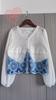 Chaqueta Exterior Pequeña Holgada Estilo Étnico Dali Yunnan Manga de Gasa para Mujer Moda Teñido Anudado Exterior