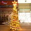 2026 Nuevas Luces Decorativas Navideñas Árbol de Navidad Artificial de PVC 3D Fábrica Evento Comercial Iluminación Temática Impermeable
