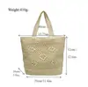 Bolso Nuevo de Paja Hueca para Mujer, Bolso Versátil Tejido a Mano, Bolso Tote de Hombro de Gran Capacidad, Bolso de Playa para Vacaciones en la Costa