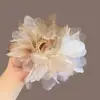 Goma de Pelo de Malla de Lujo Ligero para Mujer, Accesorio Elegante de Gama Alta para el Cabello, Cuerda para Coleta, Banda Elástica para el Cabello para Mujer